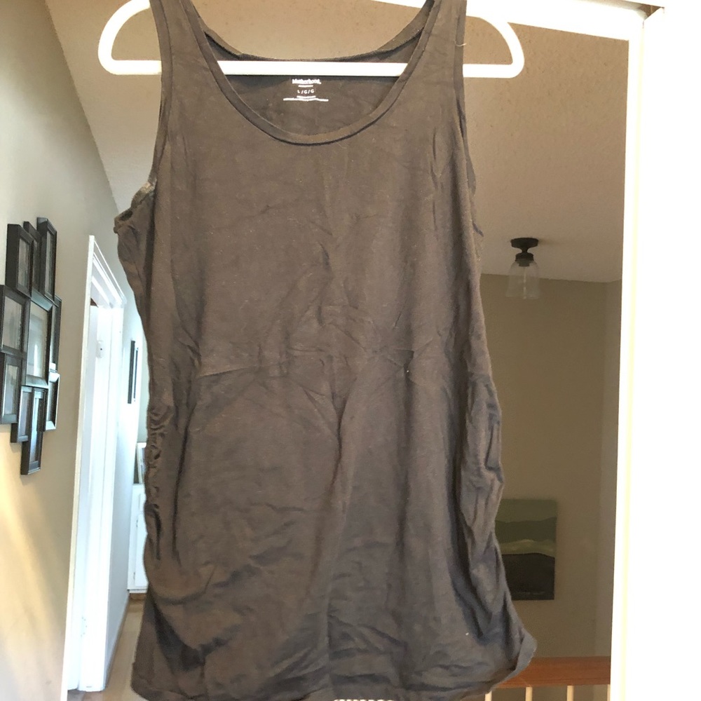 Black maternity tank